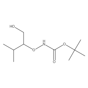 tert-butyl N-[(1-hydroxy-3-methylbutan-2-yl)oxy]carbamate Structure