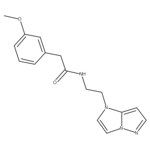 N-(2-(1H-imidazo[1,2-b]pyrazol-1-yl)ethyl)-2-(3-methoxyphenyl)acetamide Structure