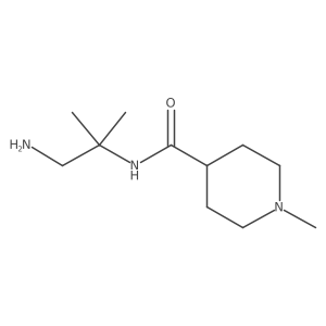 N-(1-amino-2-methylpropan-2-yl)-1-methylpiperidine-4-carboxamide结构式