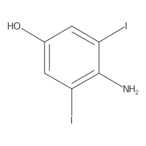 4-Amino-3,5-diiodophenol结构式
