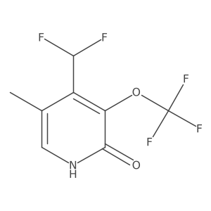 4-(Difluoromethyl)-5-methyl-3-(trifluoromethoxy)pyridin-2-ol Structure