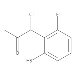 1-Chloro-1-(2-fluoro-6-mercaptophenyl)propan-2-one结构式