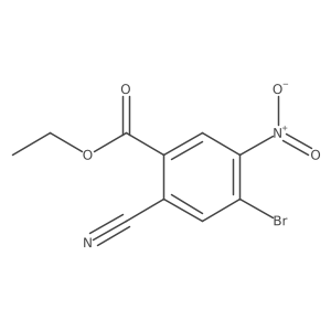 Ethyl 4-bromo-2-cyano-5-nitrobenzoate Structure