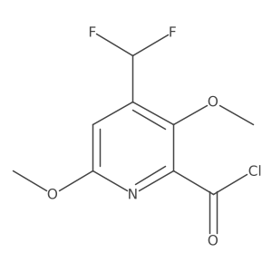 4-(Difluoromethyl)-3,6-dimethoxypicolinoyl chloride Structure