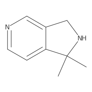1,1-Dimethyl-2,3-dihydro-1H-pyrrolo[3,4-C]pyridine结构式