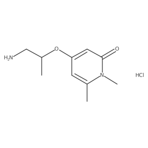 4-((1-aminopropan-2-yl)oxy)-1,6-dimethylpyridin-2(1H)-one hydrochloride Structure