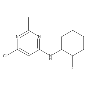 6-Chloro-N-((1R,2R)-2-fluorocyclohexyl)-2-methylpyrimidin-4-amine结构式
