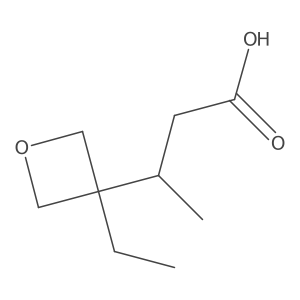 3-(3-Ethyloxetan-3-yl)butanoic acid结构式