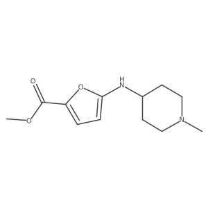 Methyl 5-[(1-methylpiperidin-4-yl)amino]furan-2-carboxylate Structure