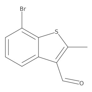 7-Bromo-2-methylbenzo[b]thiophene-3-carboxaldehyde Structure