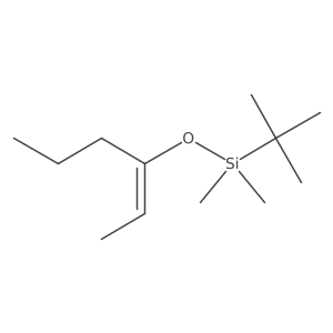 (1,1-Dimethylethyl)[(1Z)-1-ethylidenebutoxy]dimethylsilane Structure