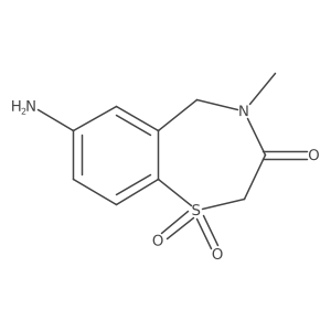 7-Amino-4-methyl-2,3,4,5-tetrahydro-1,4-benzothiazepine-1,1,3-trione Structure