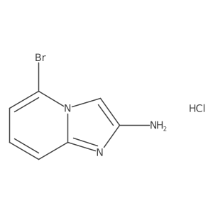 5-Bromoimidazo[1,2-a]pyridin-2-amine hydrochloride结构式