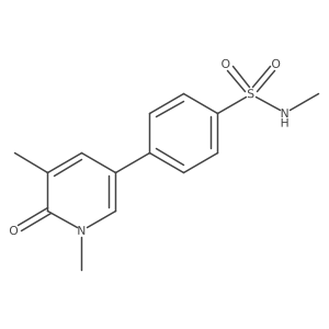 4-(1,6-Dihydro-1,5-dimethyl-6-oxo-3-pyridinyl)-N-methylbenzenesulfonamide Structure
