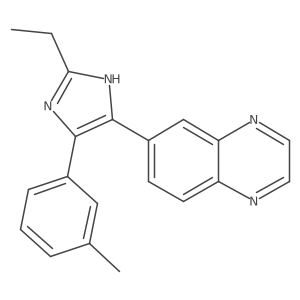6-(2-Ethyl-4-(m-tolyl)-1H-imidazol-5-yl)quinoxaline Structure