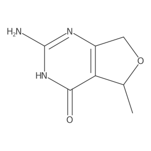 2-amino-5-methyl-5H,7H-furo[3,4-d]pyrimidin-4-ol结构式