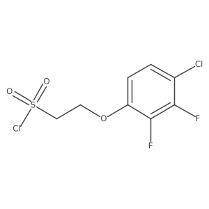 2-(4-Chloro-2,3-difluorophenoxy)ethane-1-sulfonyl chloride Structure