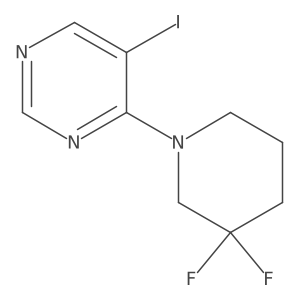 4-(3,3-Difluoropiperidin-1-yl)-5-iodopyrimidine结构式