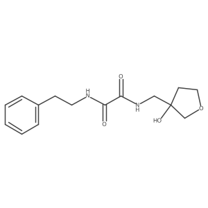 N1-((3-hydroxytetrahydrofuran-3-yl)methyl)-N2-phenethyloxalamide Structure