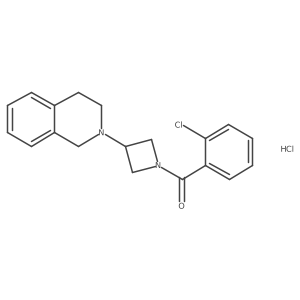 (2-chlorophenyl)(3-(3,4-dihydroisoquinolin-2(1H)-yl)azetidin-1-yl)methanone hydrochloride Structure