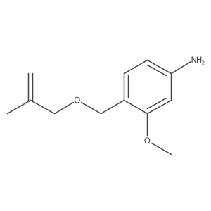 3-Methoxy-4-{[(2-methylprop-2-en-1-yl)oxy]methyl}aniline结构式
