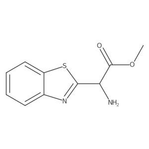 Methyl 2-amino-2-(1,3-benzothiazol-2-yl)acetate结构式