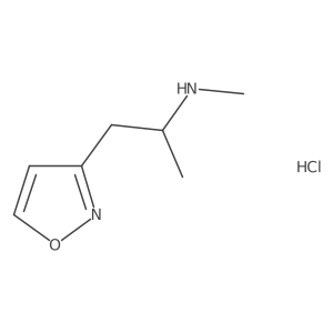 Methyl[1-(1,2-oxazol-3-yl)propan-2-yl]amine hydrochloride Structure
