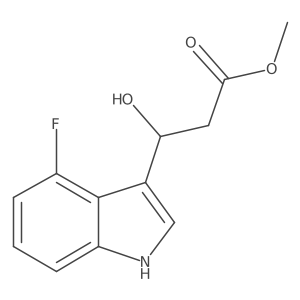 methyl 3-(4-fluoro-1H-indol-3-yl)-3-hydroxypropanoate Structure