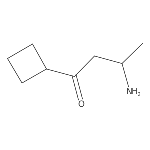 (3R)-3-amino-1-cyclobutylbutan-1-one Structure