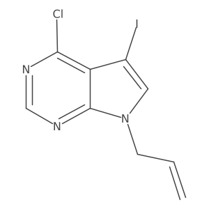 4-Chloro-5-iodo-7-(prop-2-en-1-yl)-7h-pyrrolo[2,3-d]pyrimidine Structure