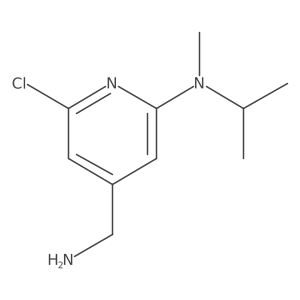 4-(aminomethyl)-6-chloro-N-methyl-N-(propan-2-yl)pyridin-2-amine结构式
