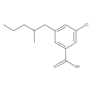 3-Chloro-5-{[methyl(propyl)amino]methyl}benzoic acid Structure
