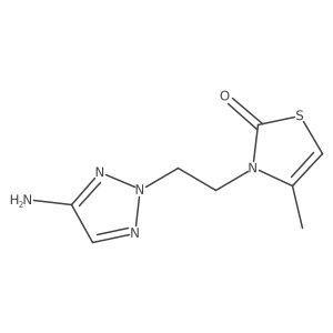 3-[2-(4-amino-2H-1,2,3-triazol-2-yl)ethyl]-4-methyl-2,3-dihydro-1,3-thiazol-2-one结构式