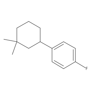 1-(3,3-Dimethylcyclohexyl)-4-fluorobenzene结构式