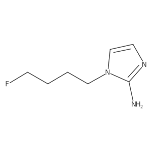 1-(4-fluorobutyl)-1H-imidazol-2-amine结构式