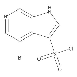 4-bromo-1H-pyrrolo[2,3-c]pyridine-3-sulfonyl chloride Structure