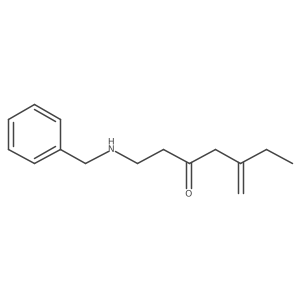 1-(Benzylamino)-5-methylideneheptan-3-one Structure