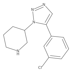 3-[5-(3-chlorophenyl)-1H-1,2,3-triazol-1-yl]piperidine Structure