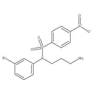 N-(3-aminopropyl)-N-(3-bromophenyl)-4-nitrobenzene-1-sulfonamide Structure