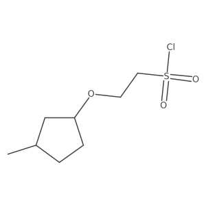 2-[(3-Methylcyclopentyl)oxy]ethane-1-sulfonyl chloride Structure