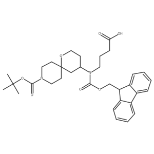 4-({9-[(tert-butoxy)carbonyl]-1-oxa-9-azaspiro[5.5]undecan-4-yl}({[(9H-fluoren-9-yl)methoxy]carbonyl})amino)butanoic acid Structure