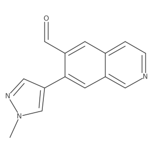 7-(1-Methyl-1H-pyrazol-4-yl)-6-isoquinolinecarboxaldehyde Structure
