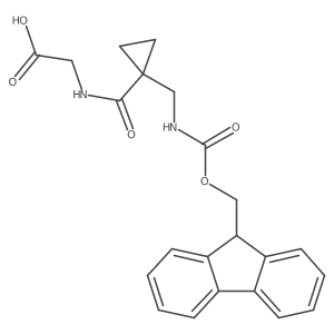 2-({1-[({[(9H-fluoren-9-yl)methoxy]carbonyl}amino)methyl]cyclopropyl}formamido)acetic acid结构式