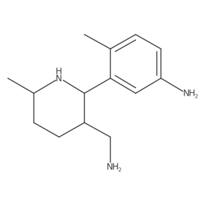 3-[3-(Aminomethyl)-6-methylpiperidin-2-yl]-4-methylaniline Structure
