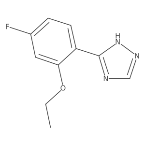 3-(2-ethoxy-4-fluorophenyl)-1H-1,2,4-triazole Structure