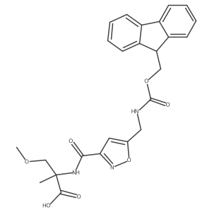 2-({5-[({[(9H-fluoren-9-yl)methoxy]carbonyl}amino)methyl]-1,2-oxazol-3-yl}formamido)-3-methoxy-2-methylpropanoic acid Structure