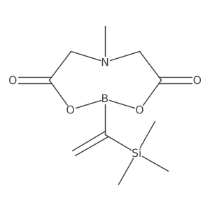 6-Methyl-2-[1-(trimethylsilyl)ethenyl]-1,3,6,2-dioxazaborocane-4,8-dione结构式