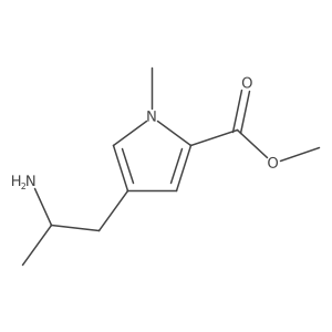 methyl 4-[(2S)-2-aminopropyl]-1-methyl-1H-pyrrole-2-carboxylate结构式