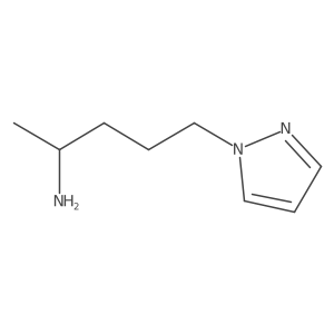 (2S)-5-(1H-pyrazol-1-yl)pentan-2-amine Structure