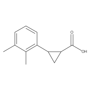 trans-2-(2,3-Dimethylphenyl)cyclopropanecarboxylic Acid结构式